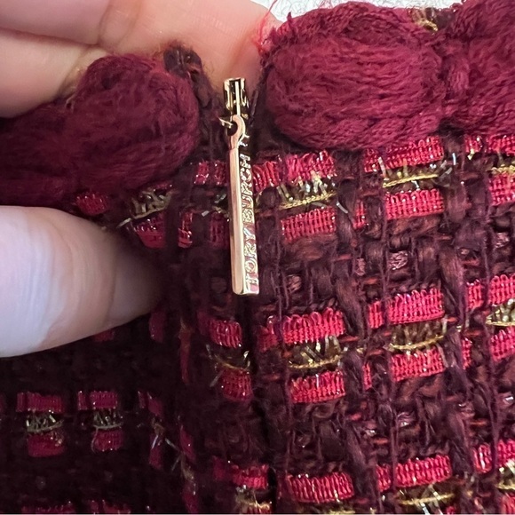 Tory Burch Red Patterned Skirt - Picture 7 of 10